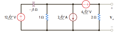 Use source exchange to determine V o in the network in Fig. P8.118. Figure P8.118