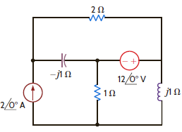 Use Thévenin's theorem to find the voltage across the 2- resistor in the network in Fig. P8.129. Figure P8.129