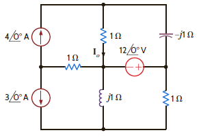 Use Thévenin's theorem to find I o in the network in Fig. P8.132. Figure P8.132