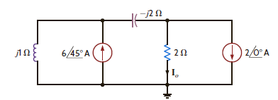 Find I o in the network in Fig. P8.145 using Norton's theorem. Figure P8.145