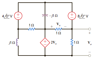 Find V o using Norton's theorem for the circuit in Fig. P8.147.     Figure P8.147