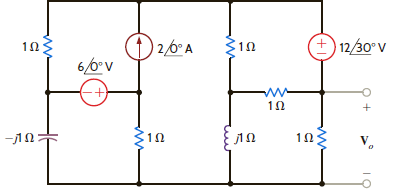 Determine V o in the network in Fig. P8.152. Figure P8.152