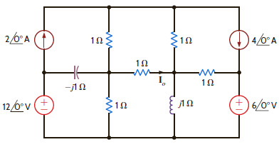 Find I o in the network in Fig. P8.153. Figure P8.153