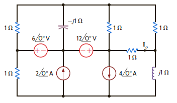 Find I o in the network in Fig. P8.155. Figure P8.155