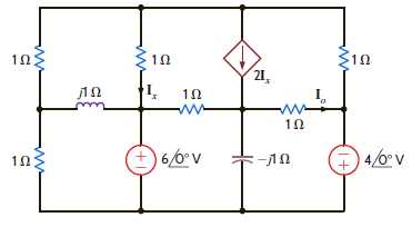 Find I o in the network in Fig. P8.156. Figure P8.156