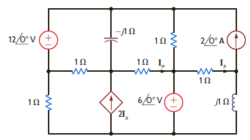 Find I o in the circuit in Fig. P8.158. Figure P8.158