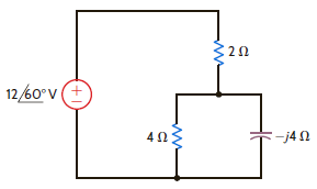 Find the average power absorbed by each resistor in the network in Fig. E9.1. Figure E9.1