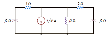 Find the power supplied and the power absorbed by each element in Fig. E9.3. Figure E9.3