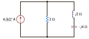Find the average power absorbed by the network shown in Fig. P9.18. Figure P9.18