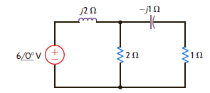 Calculate the average power absorbed by the 1- resistor in the network shown in Fig. P9.21. Figure P9.21