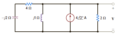 Determine the average power supplied by each source in the network shown in Fig. P9.24. Figure P9.24