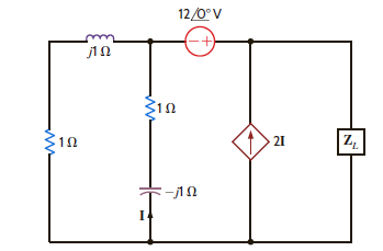 Repeat Problem 9.38 for the network in Fig. P9.39. Figure P9.39 Problem 9.38 Find the impedance Z L for maximum average power transfer and the value of the maximum average power transferred to Z L for the circuit shown in Fig. P9.38. Figure P9.38