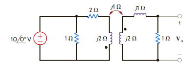 Find V o in the circuit in Fig. P10.9. Figure P10.9