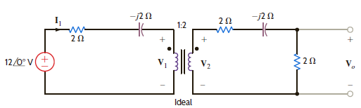 Find V o in the network in Fig. E10.9. Figure. E10.9