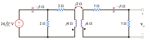 Find V o in the circuit in Fig. P10.10. Figure P10.10