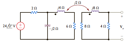 Find V o in the circuit in Fig. P10.11. Figure P10.11