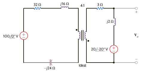 Determine V o in Fig. E10.12. Figure E10.12