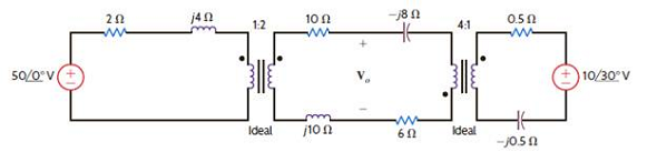 Determine V o in Fig. E10.13. Figure E10.13
