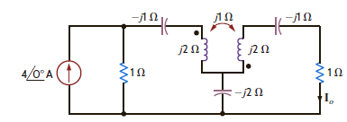 Find I o in the circuit in Fig. P10.23. Figure P10.23