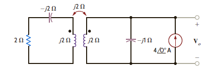 Find V o in the network in Fig. P10.24.     Figure P10.24
