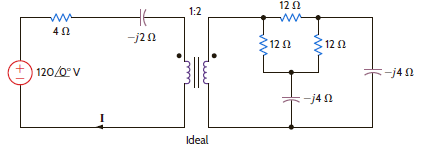 Find the current I in the network in Fig. P10.51. Figure P10.51
