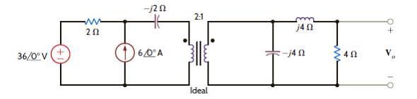 Find V o in the network in Fig. P10.53. Figure P10.53