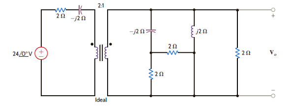 Find V o in the circuit in Fig. P10.54. Figure P10.54