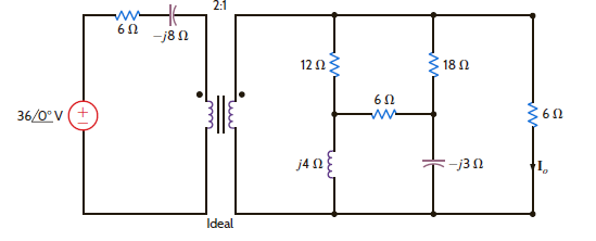 Find I o in the network in Fig. P10.55. Figure P10.55