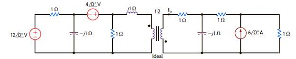 Find I o in the circuit in Fig. P10.56. Figure P10.56