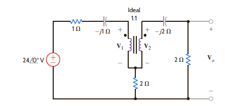 Find V o in the network in Fig. P10.58. Figure P10.58