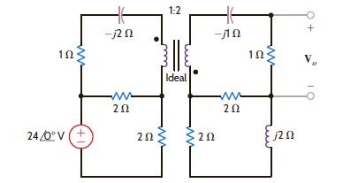 Find V o in the circuit in Fig. P10.60. Figure P10.60
