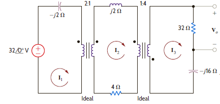 Find the voltage V o in the network in Fig. P10.65. Figure P10.65