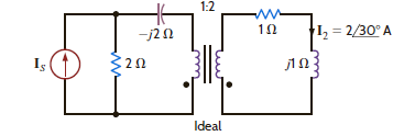 Determine I S in the circuit in Fig. P10.71. Figure P10.71