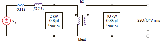 Find V S in the network in Fig. P10.77. Figure P10.77