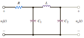 Determine the driving point impedance at the input terminals of the network shown in Fig. P12.2 as a function of s. Figure P12.2