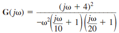 Sketch the magnitude characteristic of the Bode plot for the transfer function   