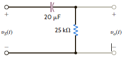 Given the filter network in Fig. E12.22, sketch the magnitude characteristic of the Bode plot for G v ( j ). Figure E12.22