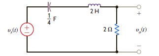 If all initial conditions are zero in the network in Fig. 14PFE-2, find the transfer function V o ( s )/ V s ( s ).   Figure 14PFE-2 a.   b.   c.   d.  <div style=padding-top: 35px> 