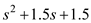 Refer to Figure E14.2 in the textbook. The Laplace transformed circuit is,   Figure 1 The output voltage is the voltage across the   resistance. The Thevenin's equivalent for the circuit can be calculated by removing the   resistance. The resulting circuit is,   Figure 2 From Figure 2 the current in the first loop is,   Apply Kirchhoff's Voltage Law to loop 2.     The Thevenin's equivalent voltage can be calculated as,     The Thevenin equivalent resistance is calculated by replacing the sources in the network with their internal impedances.   Figure 3 The equivalent impedance is,   The Thevenin equivalent circuit is,   Figure 4 Apply voltage division rule at output.     Simplify the quadratic equation '   'we get,     The equation   is,   Express   in a partial fraction expansion.   The value of   is,       The value of   is,   The partial fraction expansion of   is then   Apply inverse Laplace transform.   Thus, the value of the output voltage is,   .