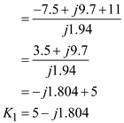 Refer to Figure E14.2 in the textbook. The Laplace transformed circuit is,   Figure 1 The output voltage is the voltage across the   resistance. The Thevenin's equivalent for the circuit can be calculated by removing the   resistance. The resulting circuit is,   Figure 2 From Figure 2 the current in the first loop is,   Apply Kirchhoff's Voltage Law to loop 2.     The Thevenin's equivalent voltage can be calculated as,     The Thevenin equivalent resistance is calculated by replacing the sources in the network with their internal impedances.   Figure 3 The equivalent impedance is,   The Thevenin equivalent circuit is,   Figure 4 Apply voltage division rule at output.     Simplify the quadratic equation '   'we get,     The equation   is,   Express   in a partial fraction expansion.   The value of   is,       The value of   is,   The partial fraction expansion of   is then   Apply inverse Laplace transform.   Thus, the value of the output voltage is,   .