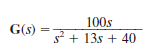 The transfer function of the network is given by the expression   Determine the damping ratio, the undamped natural frequency, and the type of response that will be exhibited by the network.<div style=padding-top: 35px> 
