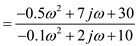 Refer to Figure E15.14 in the textbook. The input voltage is,   The input signal expression can be expanded as,   The equivalent resistance of the network is,     The Fourier transform of the current,   is expressed as,   Substitute the values of   and   in the equation of current.   …… (1) The components of   due to the frequency components present in the input voltage are as follows: There is a dc component present in the voltage signal. At zero frequency that is, at   , the value of current is,   Substitute 10 in place of   in equation (1).   Substitute 20 in place of   in equation (1).   Hence, the first three terms of the steady state current   are,   .