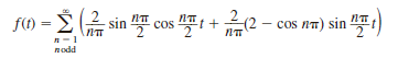 Plot the first four terms of the amplitude and phase spectra for the following signal.  <div style=padding-top: 35px> 