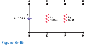 In Fig. 6-16, explain why I 2 is double the value of I 1.