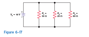 In Fig. 6-17, solve for the branch currents I 1 , I 2 ,and I 3.  
