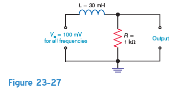 Identify the filters in each of the following figures as either low-pass or high-pass: a. Fig. 23-25. b. Fig. 23-26. c. Fig. 23-27. d. Fig. 23-28.