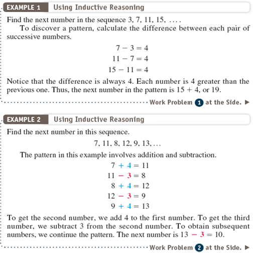 Find the next number in the sequence. Describe the pattern in the sequence. See Examples. 0, 10, 8, 18, 16,…