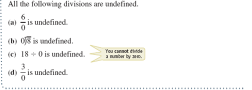 Divide. If the division is not possible, write undefined. See Examples 1-5. Example 1 Example 2 Example 3 Example 4 Example 5