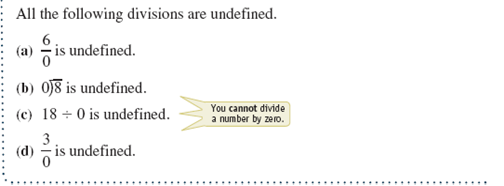 Divide. If the division is not possible, write undefined. See Examples 1-5. Example 1 Example 2 Example 3 Example 4 Example 5