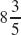 Write mixed number as an improper fraction.       